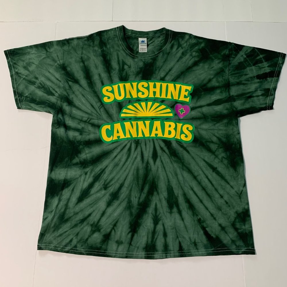 Sunshine Cannibis Tie Dye T-Shirt 2XL